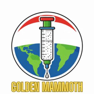 Golden Mammoth mushroom spore syringe